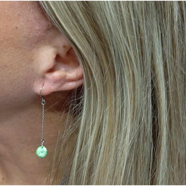 Boucles d'oreilles Céramique - Acier inoxydable