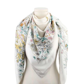 Foulard Grand carré Gris 20% Soie