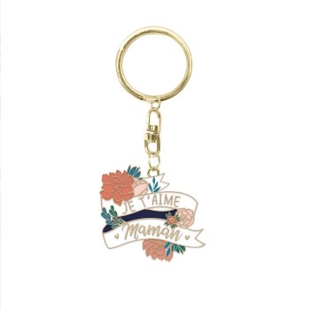 Porte clés "je t aime maman"