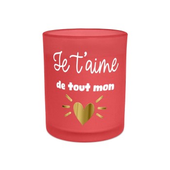 Bougie "Je t'aime..."