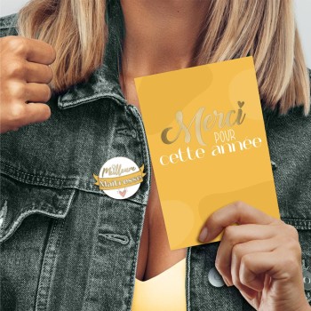 Carte et Pin's "Meilleure maîtresse"