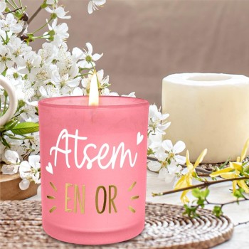 Bougie Affective Atsem en or