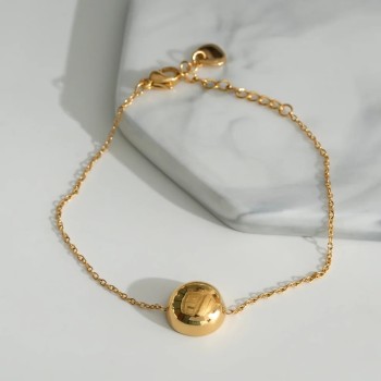 Bracelet Chaîne Dorée Boule - Acier inoxydable