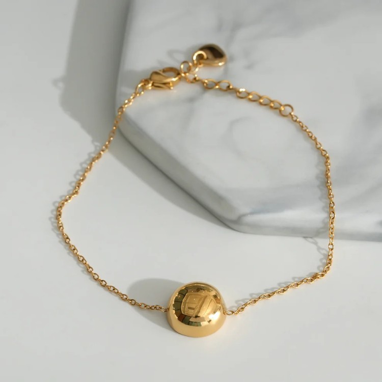 Bracelet Chaîne Dorée Boule - Acier inoxydable Bracelet Chaîne Dorée Boule - Acier inoxydable
