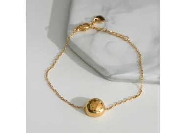 Bracelet Chaîne Dorée Boule - Acier inoxydable