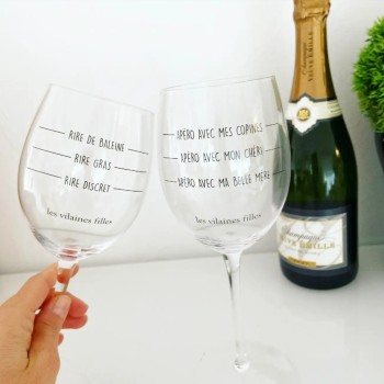 Coffret de 2 verres à vin gradués