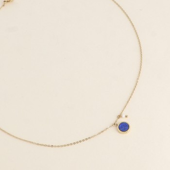Collier - Lapis lazuli et perle d'eau douce
