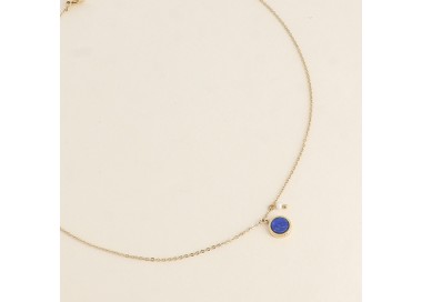 Collier - Lapis lazuli et perle d'eau douce