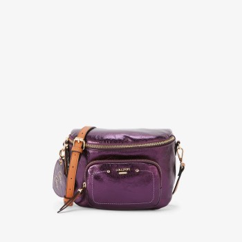 Sac bandoulière métallisé Violet - LOLLIPOPS