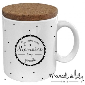 Mug "Je suis une marraine trop géniale" - Marcel & Lily