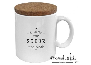 Mug "Soeur trop géniale" - Marcel & Lily