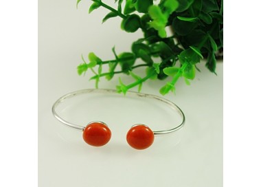 Bracelet Céramique Orange Tangerine- Créateur gevole