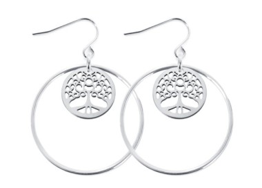 Boucles d'oreilles arbre de vie