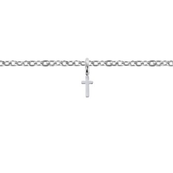 Bracelet argenté "Croix"- Créateur français