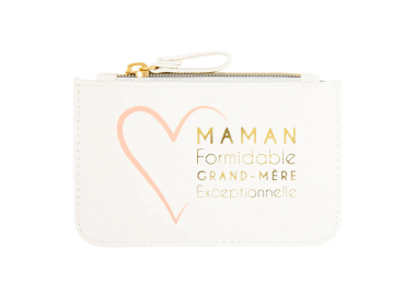 Petite pochette "Maman formidable Grand-mère exceptionnelle"