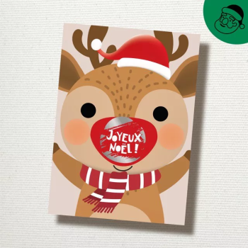 Carte à gratter "Joyeux Noël"