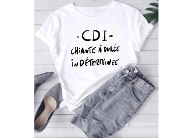 Tee-shirt "CDI - Chiante à Durée Indéterminée"