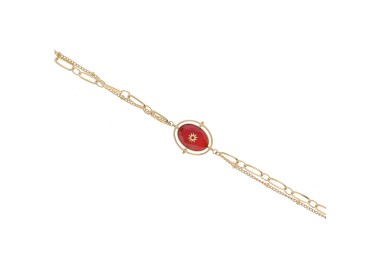 Bracelet Cornaline - Acier