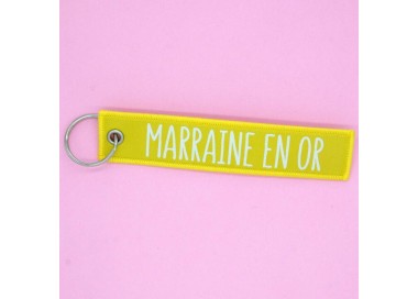 Porte clés "Marraine en or"