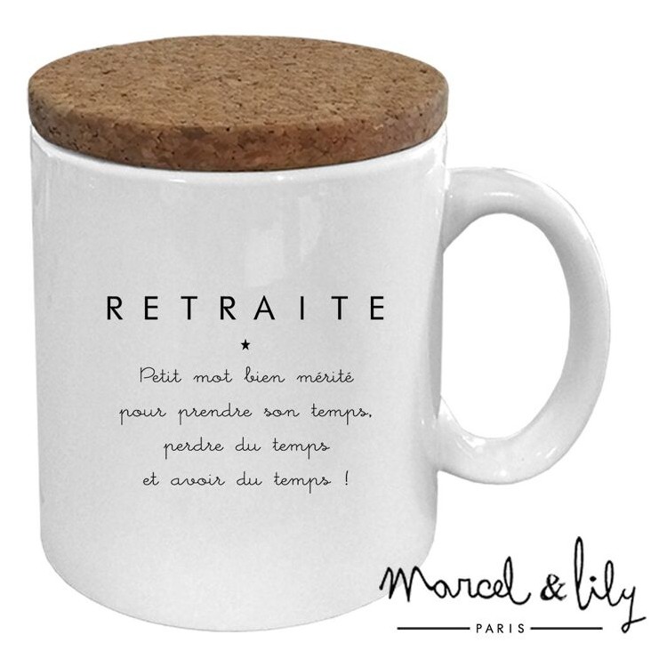 Mug "Retraite" - Fabriqué en France